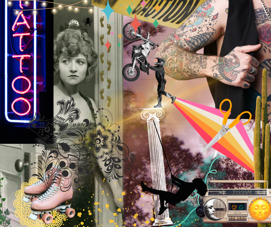 Collage imagery on Resonate Card No. 2