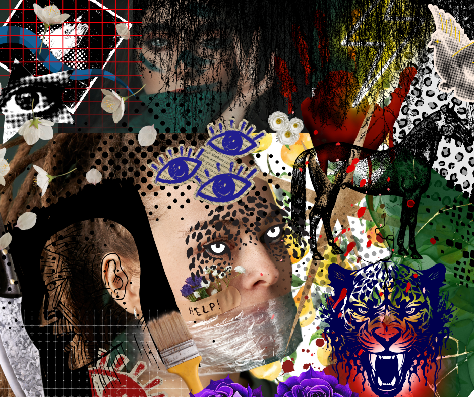 Collage imagery on Resonate Card No. 5