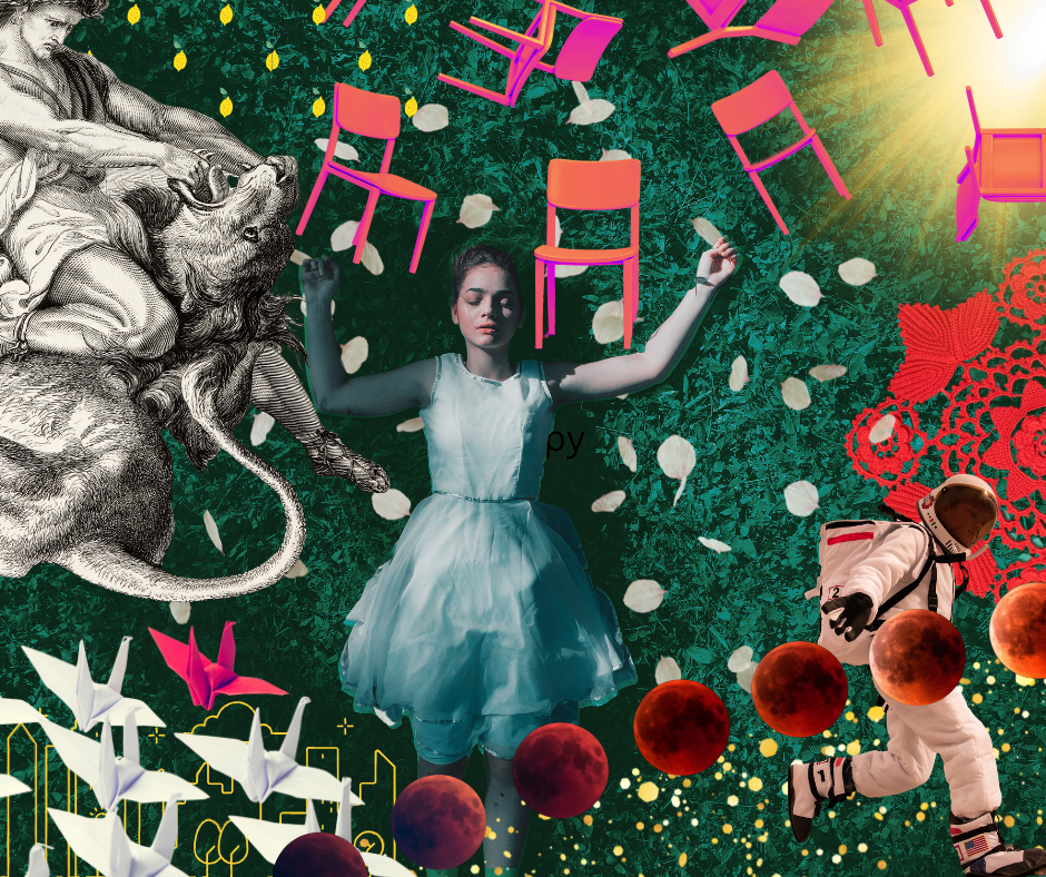 Collage imagery on Resonate Card No. 8