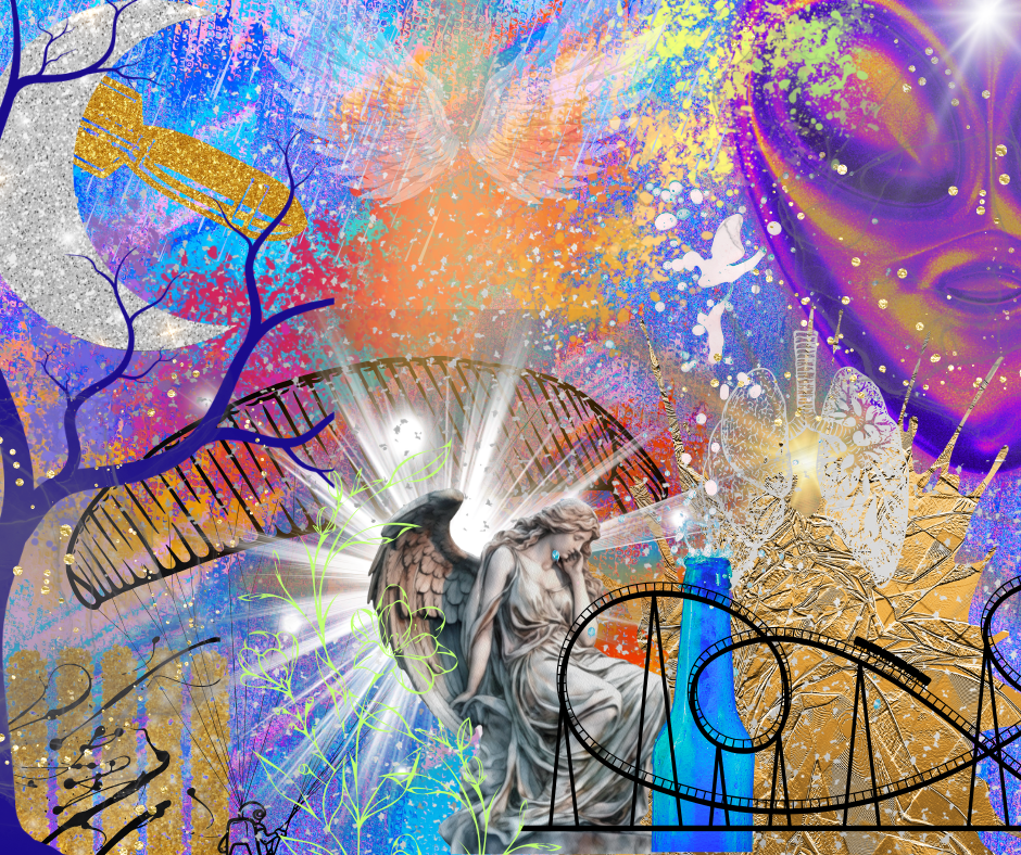 Collage imagery on Resonate Card No. 13