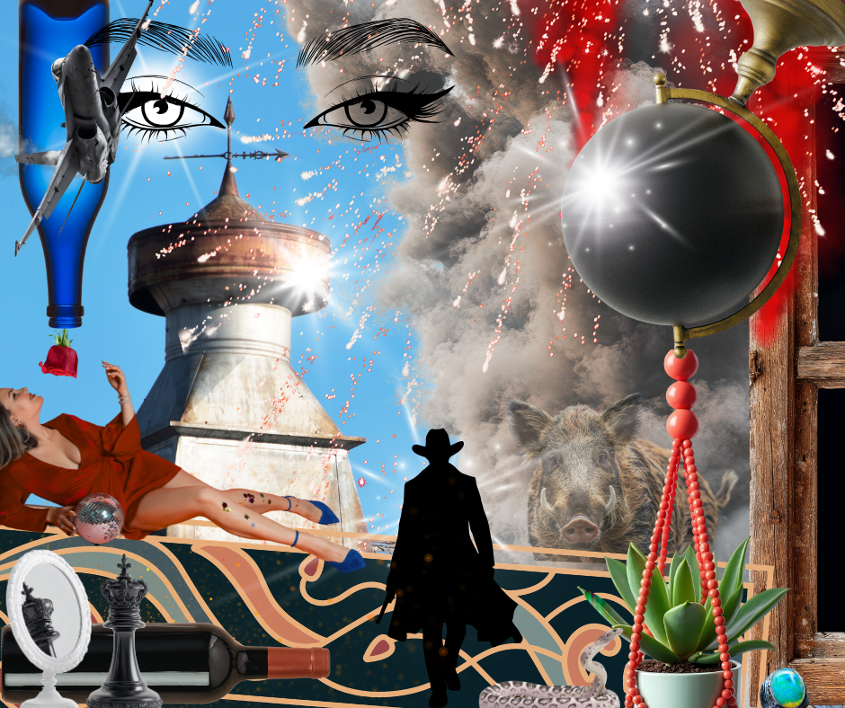 Collage imagery on Resonate Card No. 15
