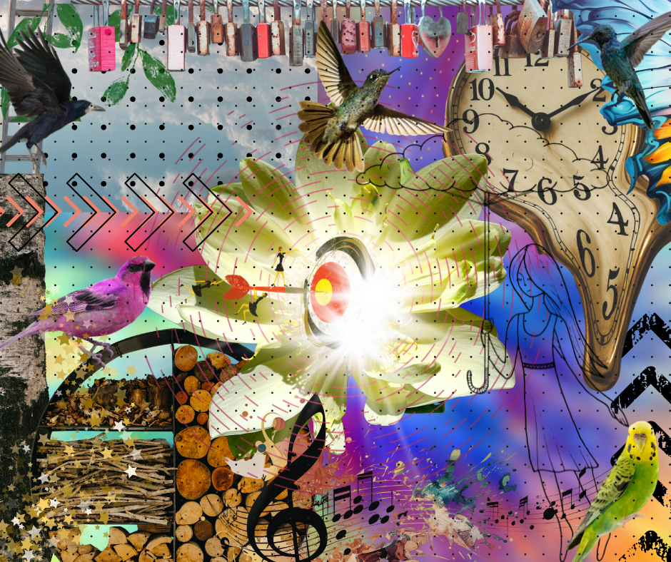 Collage imagery on Resonate Card No. 16