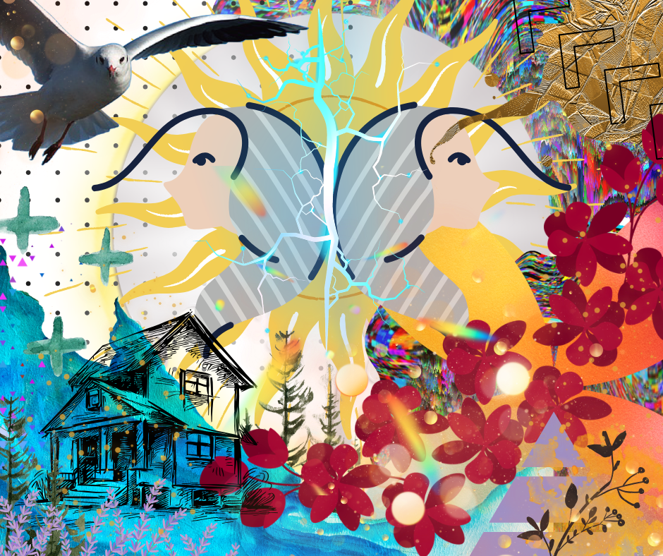 Collage imagery on Resonate Card No. 18