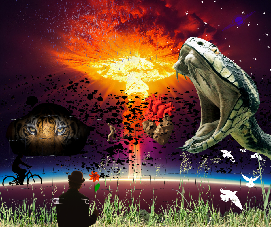 Collage imagery on Resonate Card No. 19