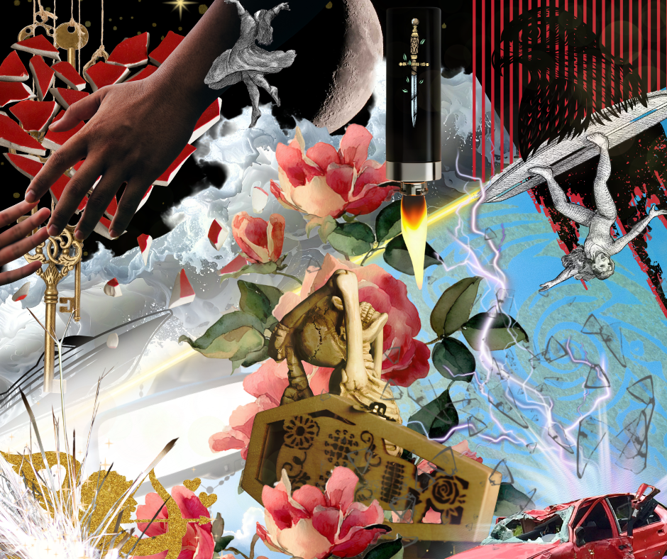 Collage imagery on Resonate Card No. 24