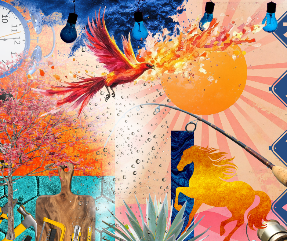 Collage imagery on Resonate Card No. 26