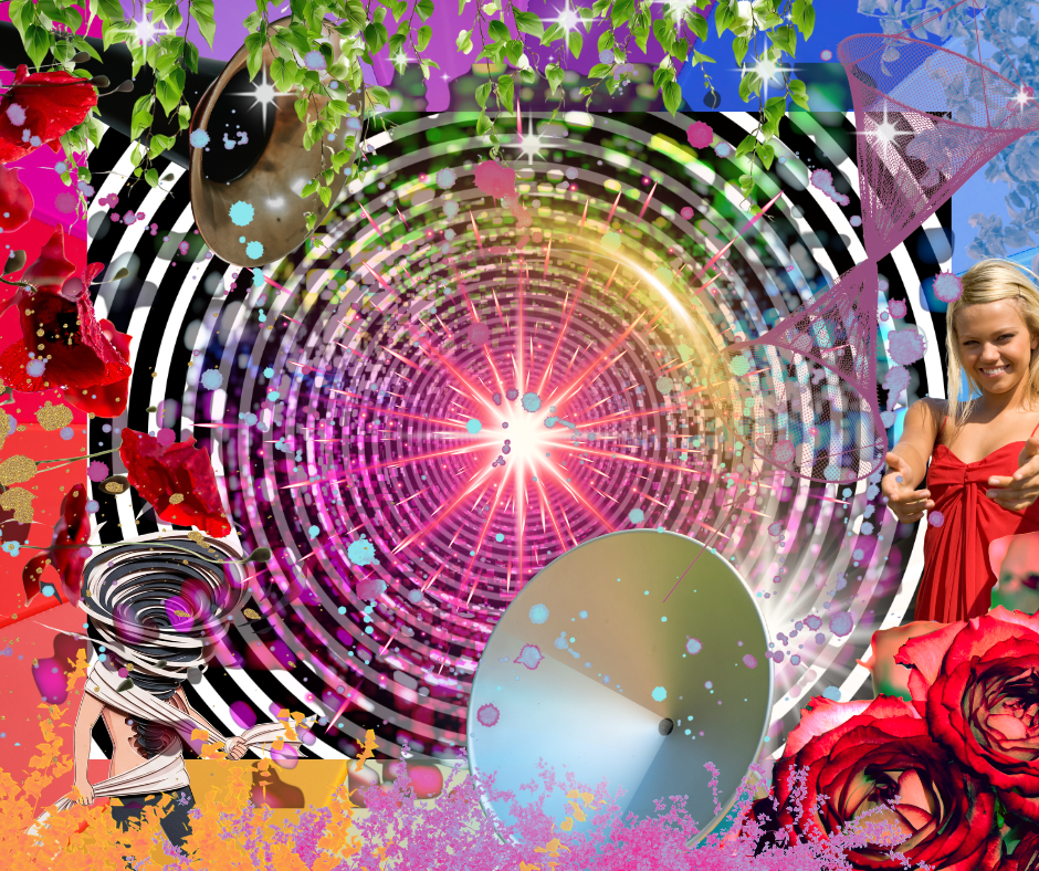 Collage imagery on Resonate Card No. 27