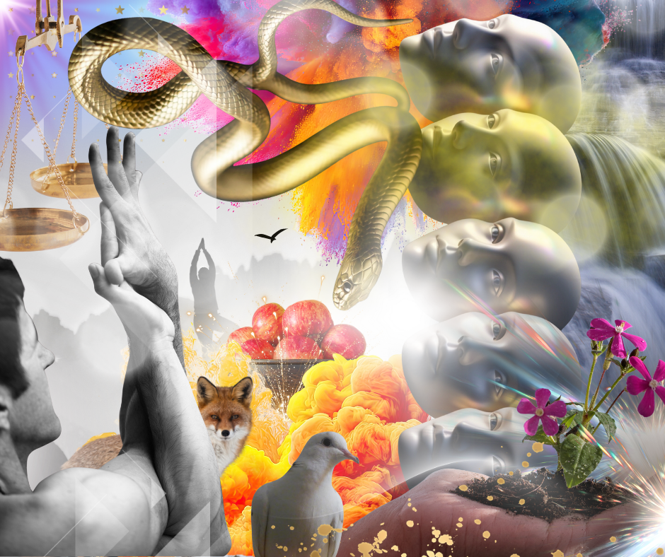 Collage imagery on Resonate Card No. 28