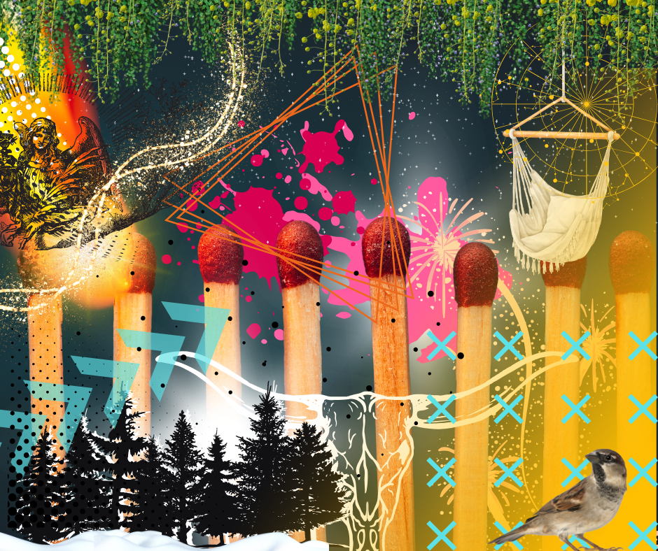 Collage imagery on Resonate Card No. 30