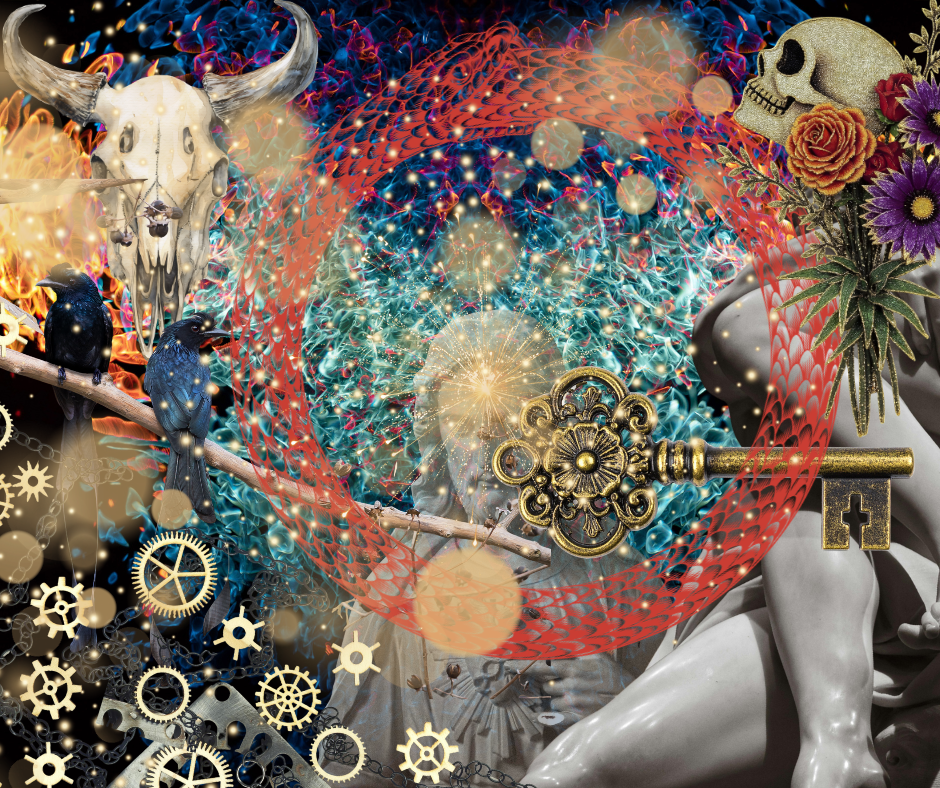 Collage imagery on Resonate Card No. 31