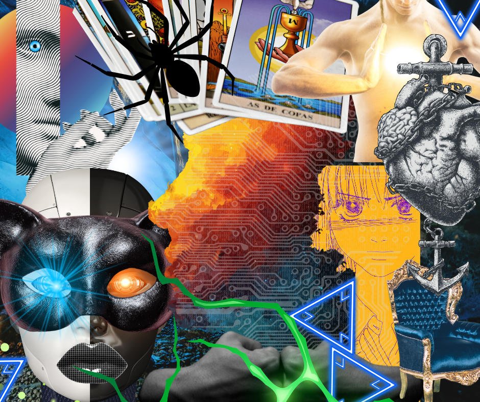 Collage imagery on Resonate Card No. 35