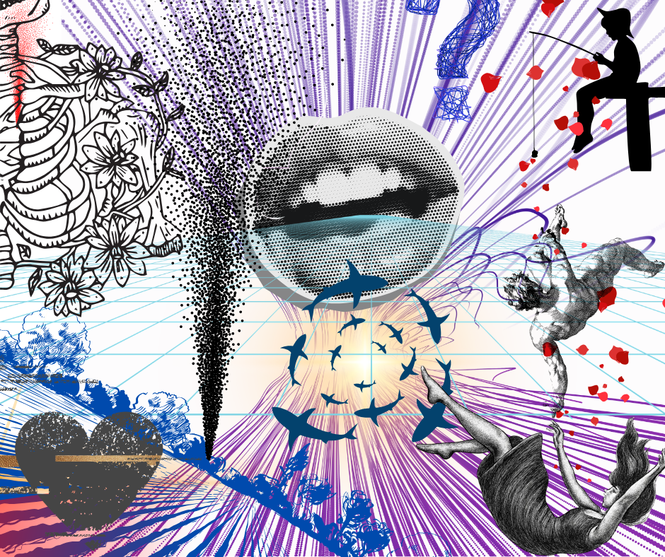 Collage imagery on Resonate Card No. 36