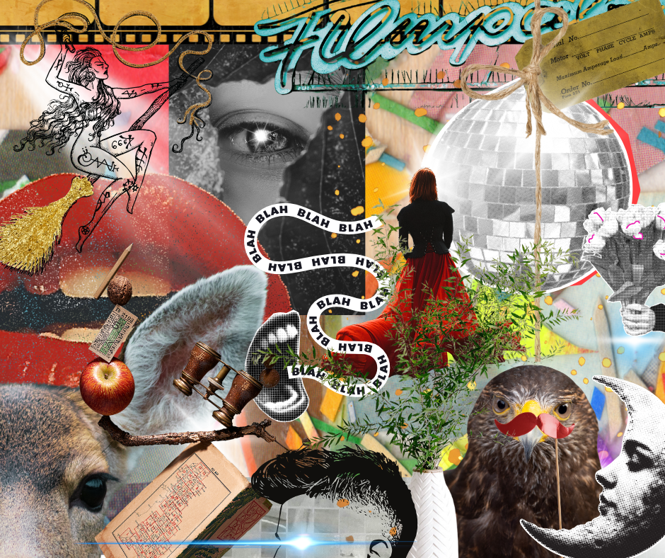 Collage imagery on Resonate Card No. 37