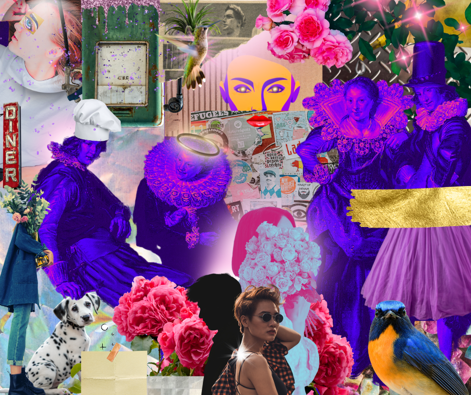 Collage imagery on Resonate Card No. 38