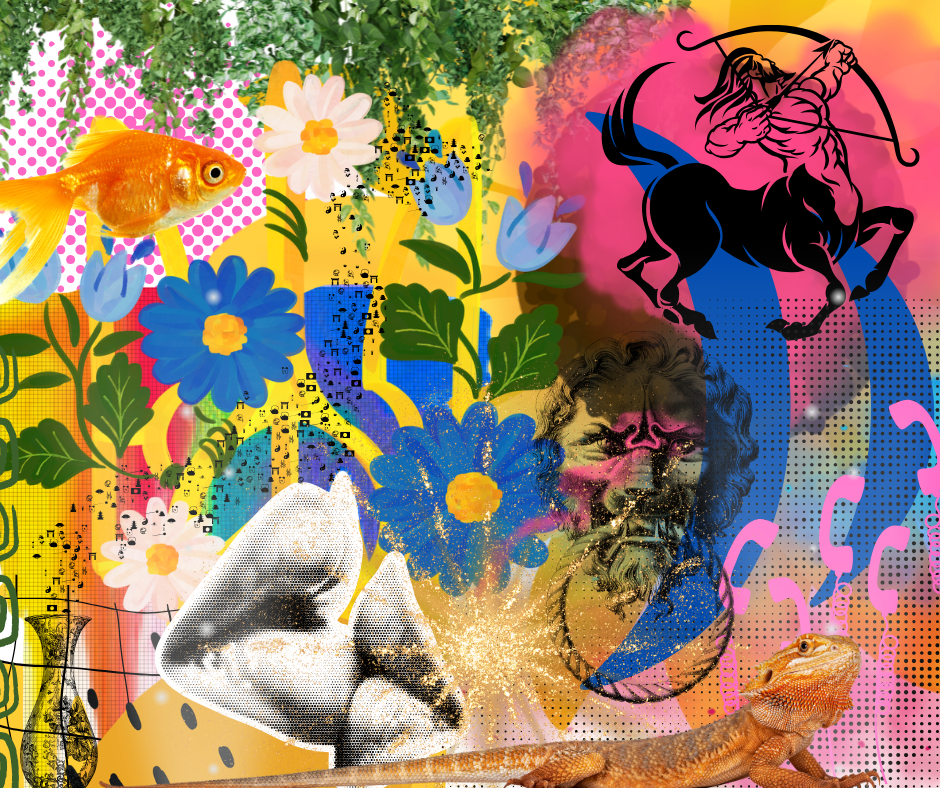 Collage imagery on Resonate Card No. 43