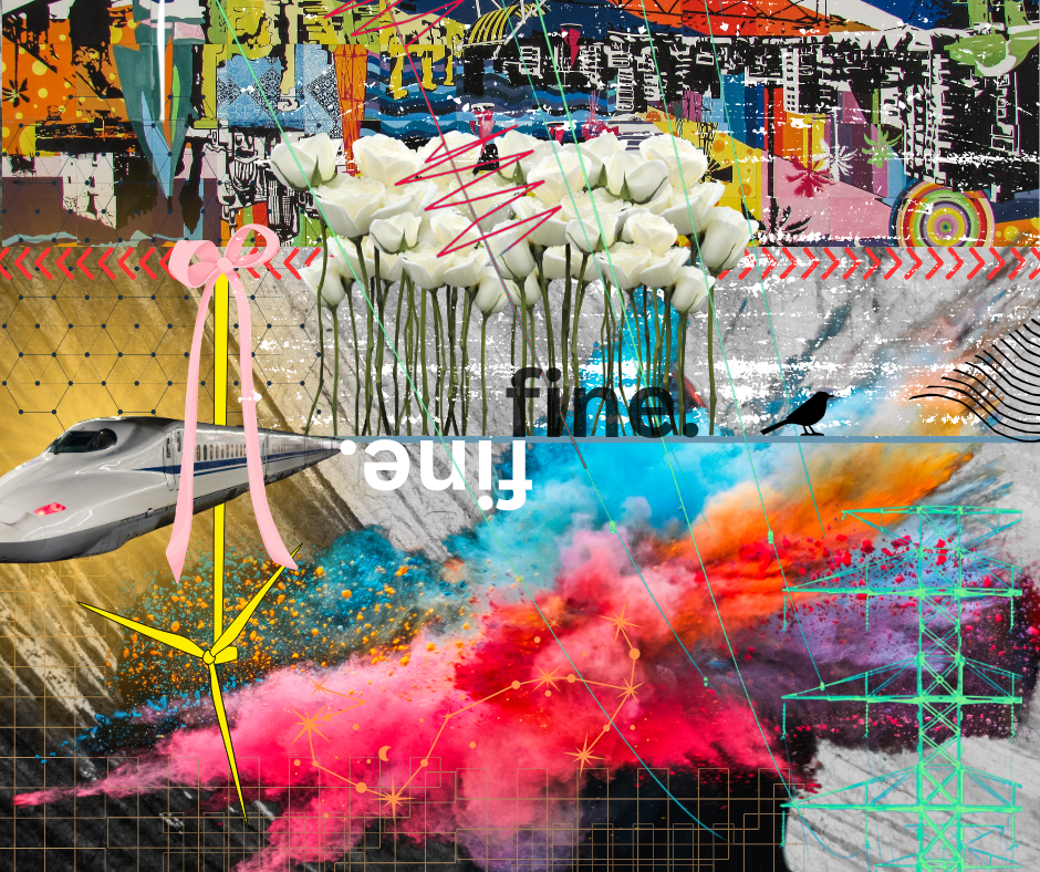 Collage imagery on Resonate Card No. 44