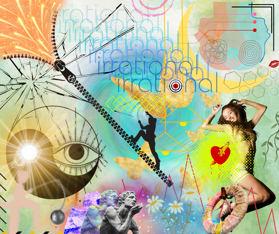 Collage imagery on Resonate Card No. 45