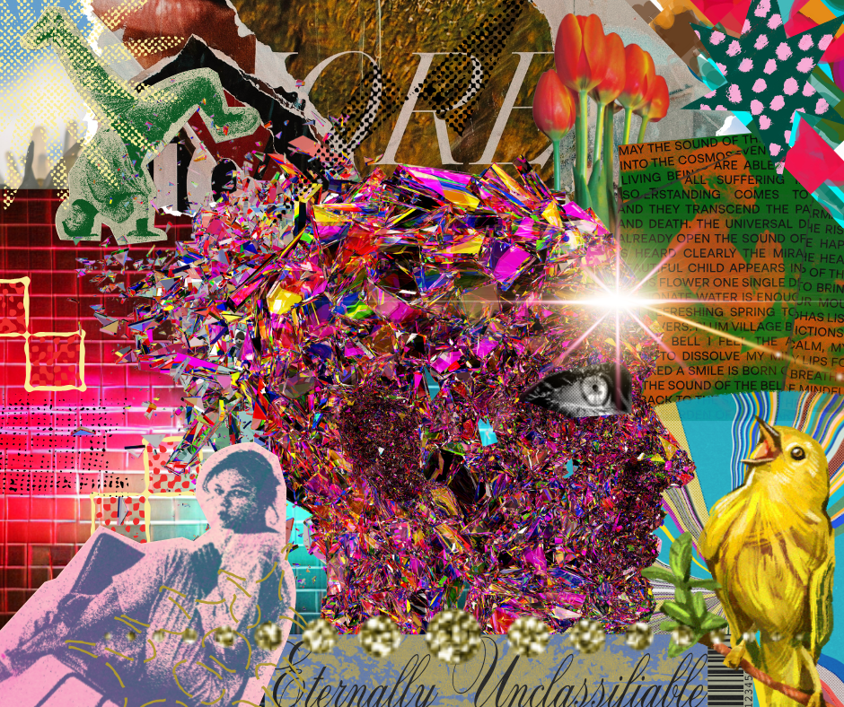 Collage imagery on Resonate Card No. 47