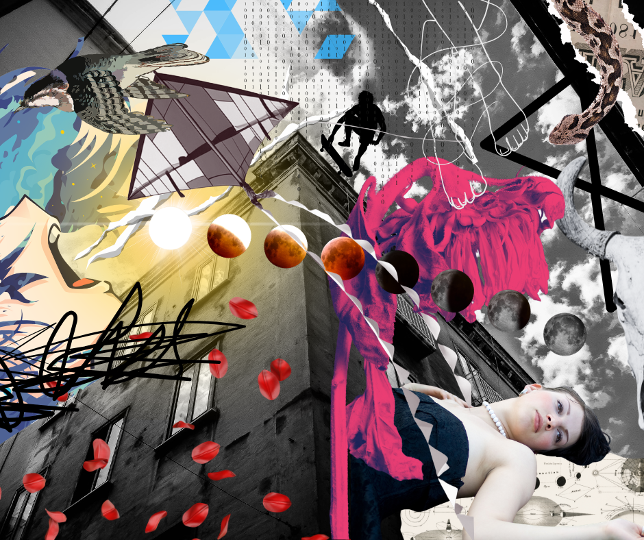 Collage imagery on Resonate Card No. 51