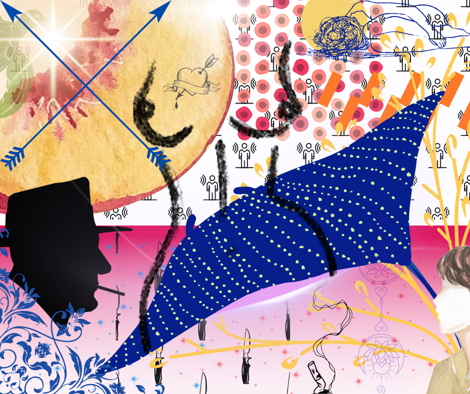 Collage imagery on Resonate Card No. 52