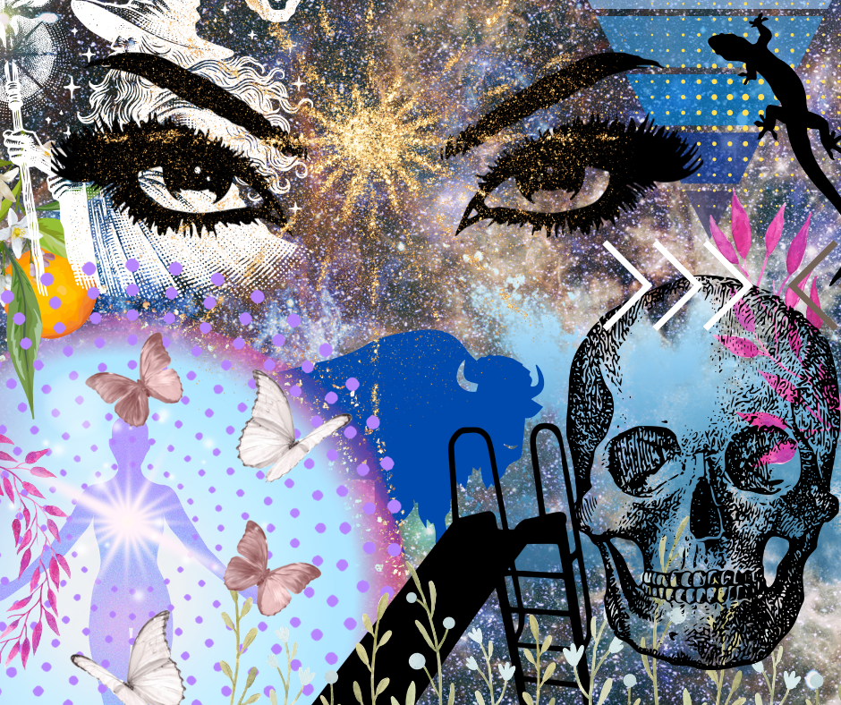 Collage imagery on Resonate Card No. 53