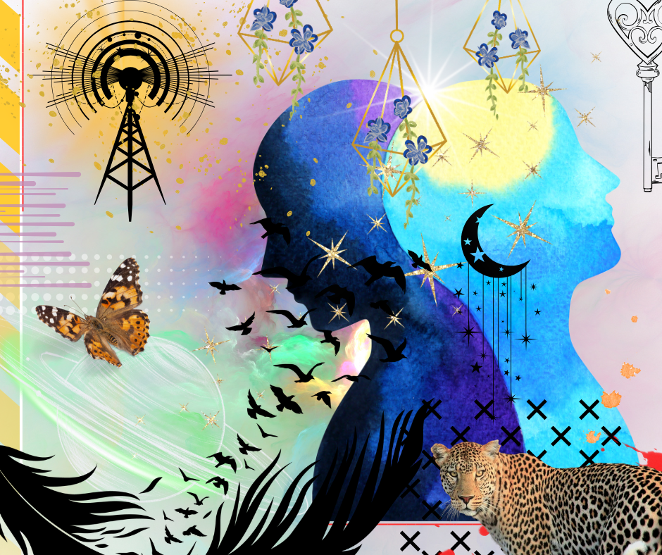 Collage imagery on Resonate Card No. 57