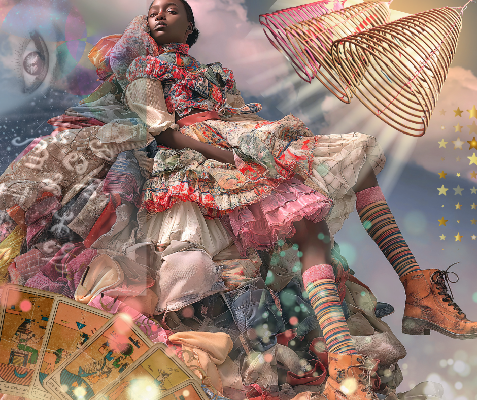 Collage imagery on Resonate Card No. 60